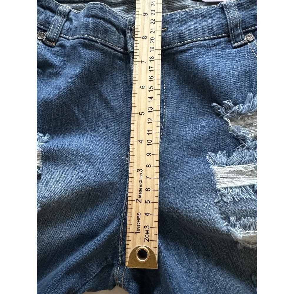 Boom Boom Jeans Womans size 15 Distressed Skinny Zip Ankle - Picture 11 of 16